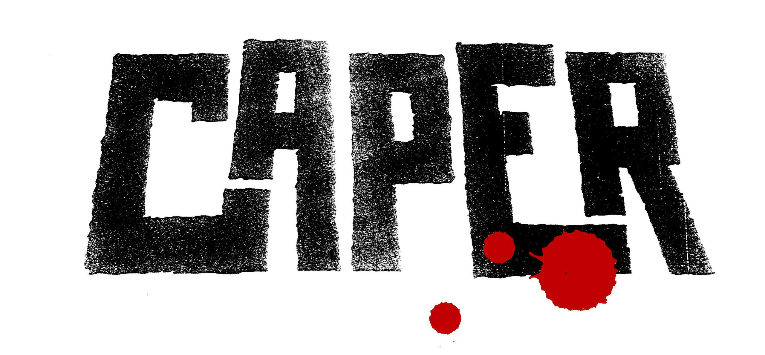 Caper comic book logo